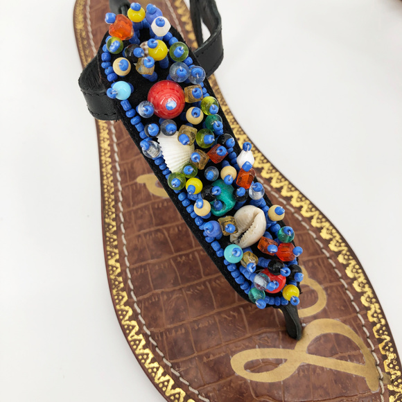 🍄 SAM EDELMAN Gabrielle Embellished Thong Sandal - Picture 5 of 6